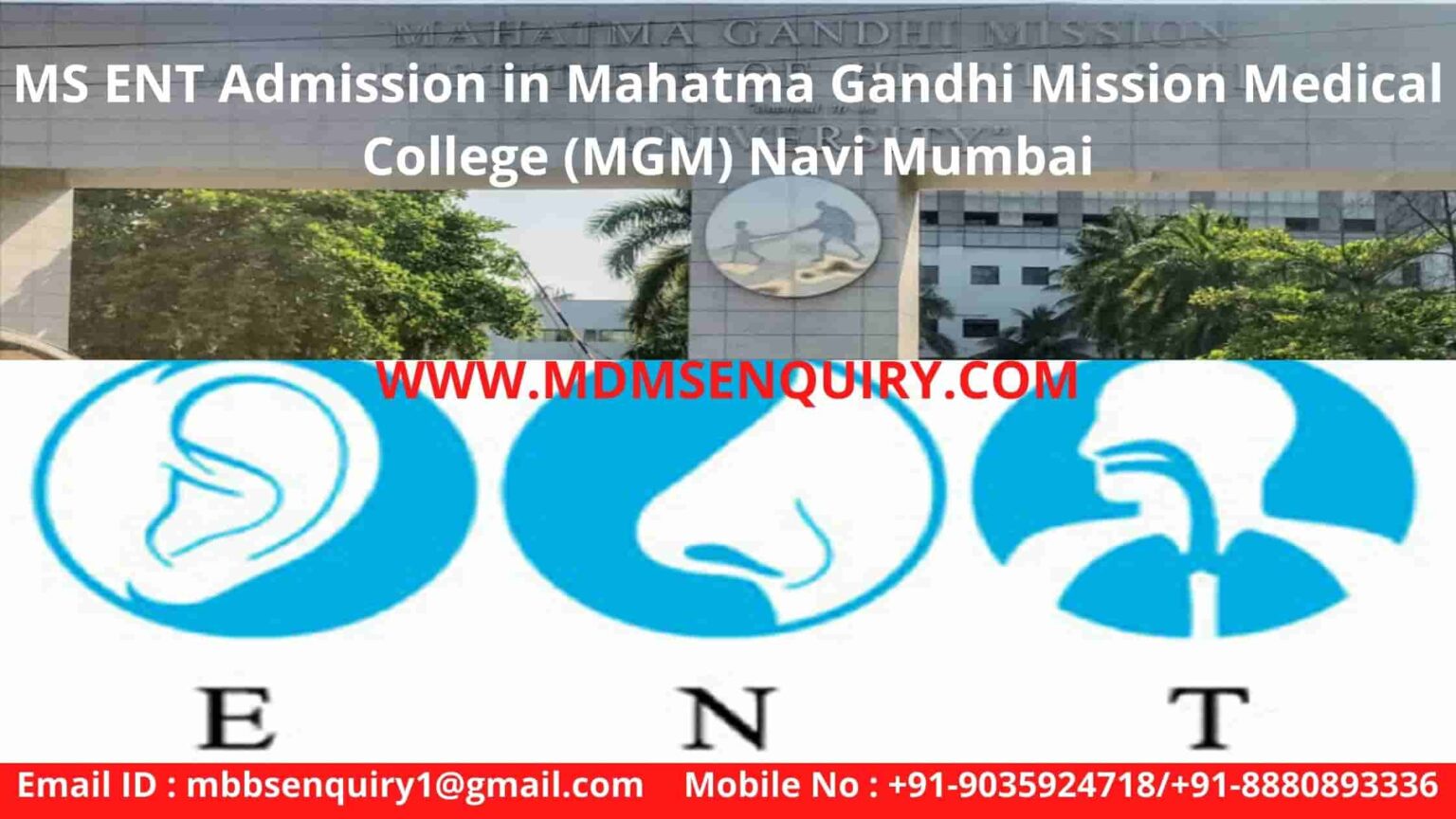 Ms Ent Admission In Mgm Medical College Navi Mumbai