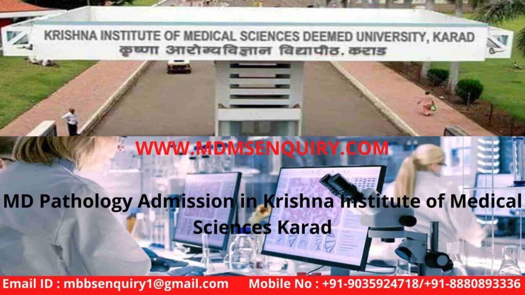 Md Pathology Admission In Krishna Institute Of Medical Sciences Karad