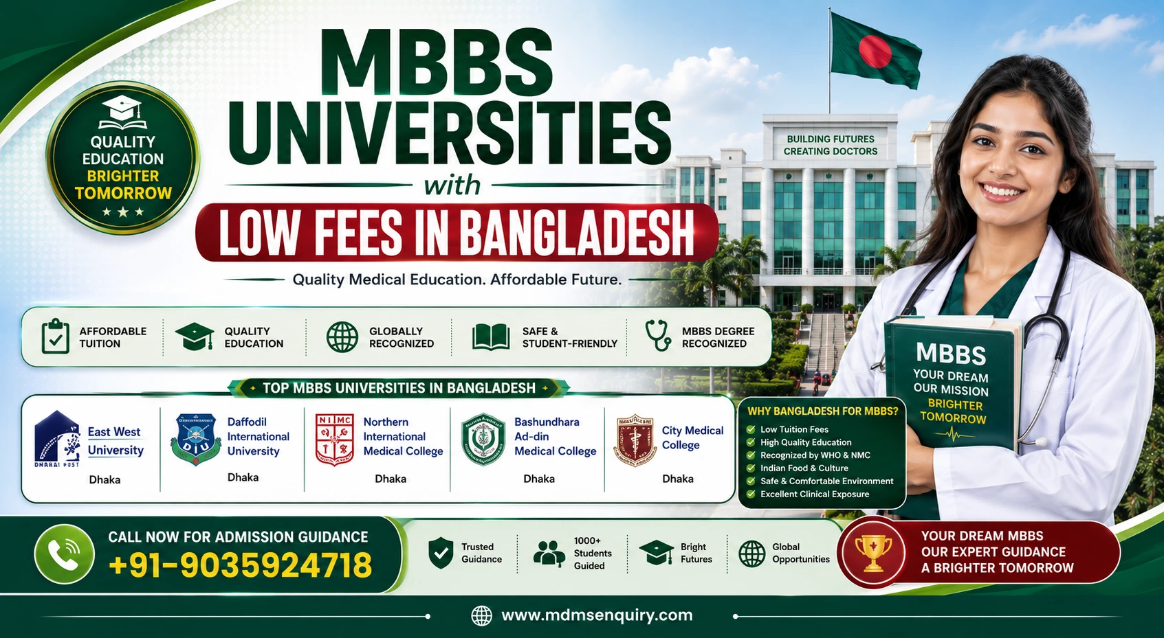MBBS Universities with Low Fees in Bangladesh