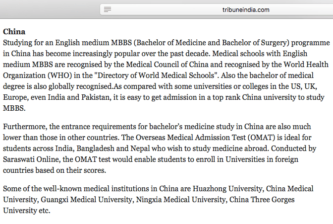 Study MBBS IN China