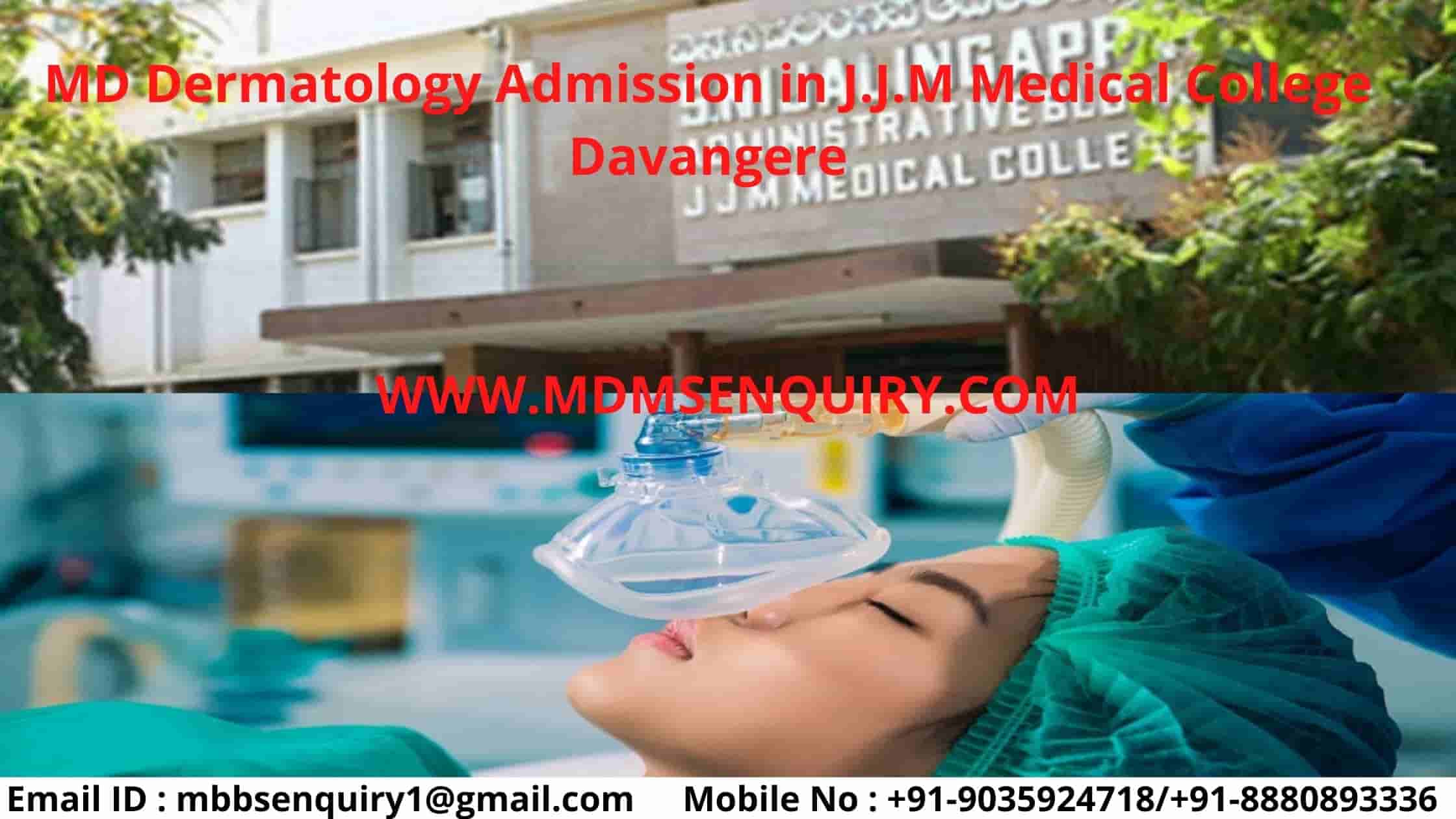 MD Anaesthesiology Admission in JJM Medical College Davangere