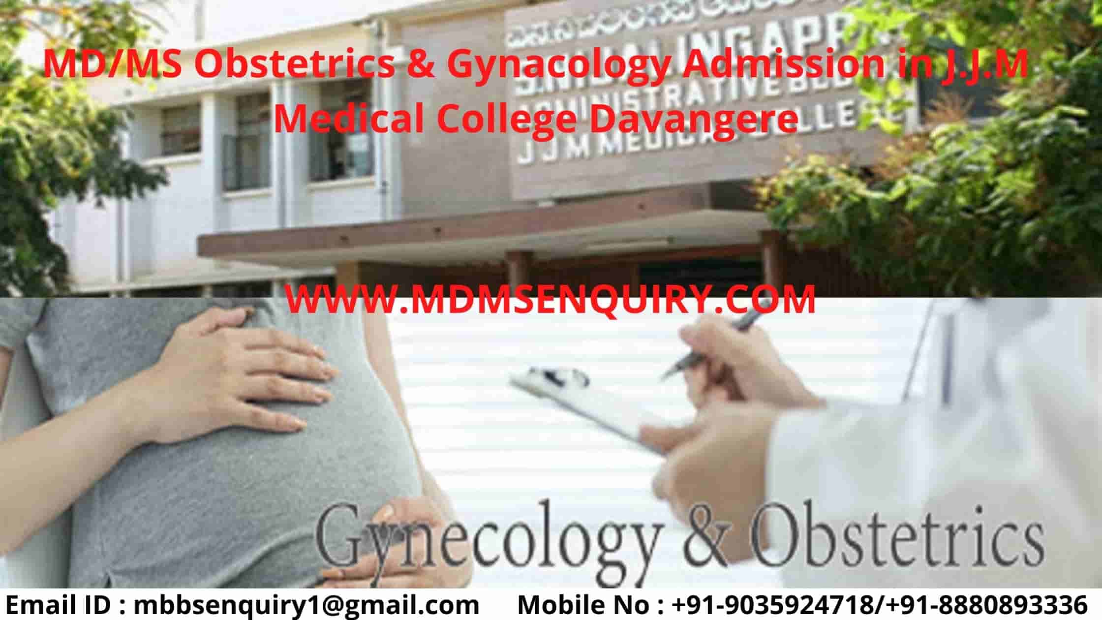 MS Obstetrics & Gynacology (OBG) Admission in JJM Medical College Davangere
