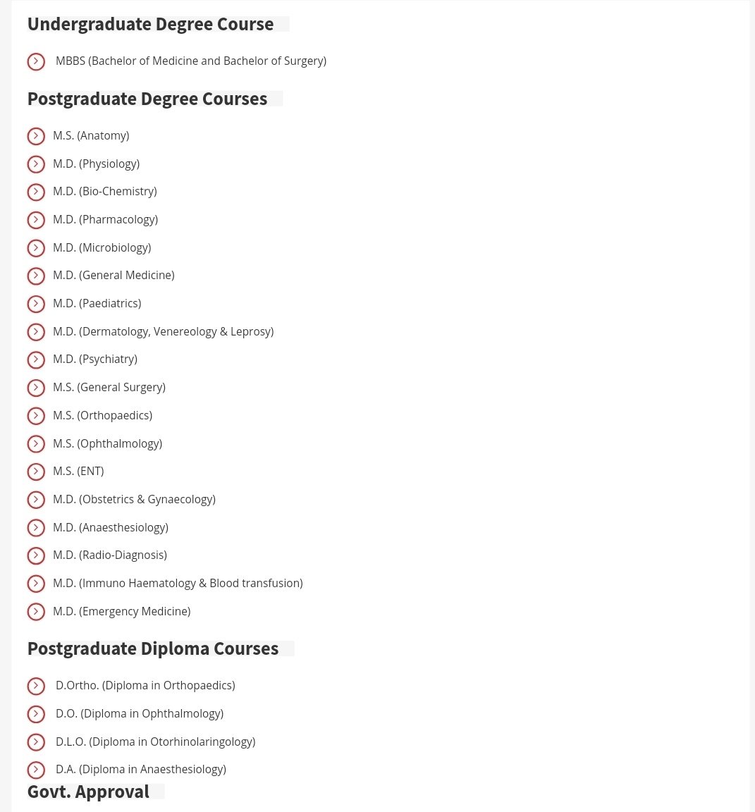 Vinayaka Missions Medical College fee structure