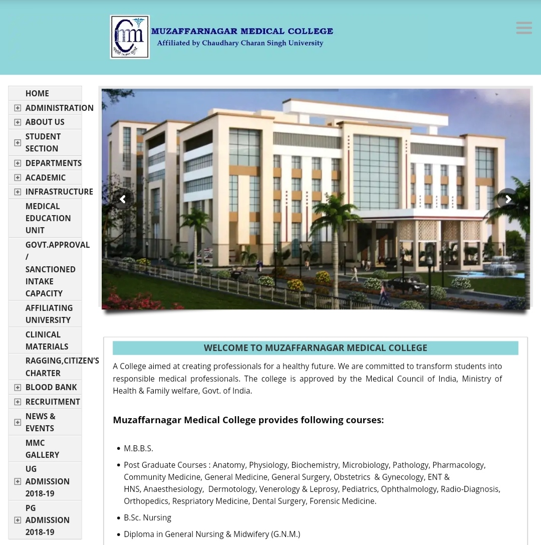 MBBS in Muzaffarnagar Medical College