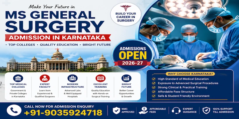 MS General Surgery Admission in Karnataka