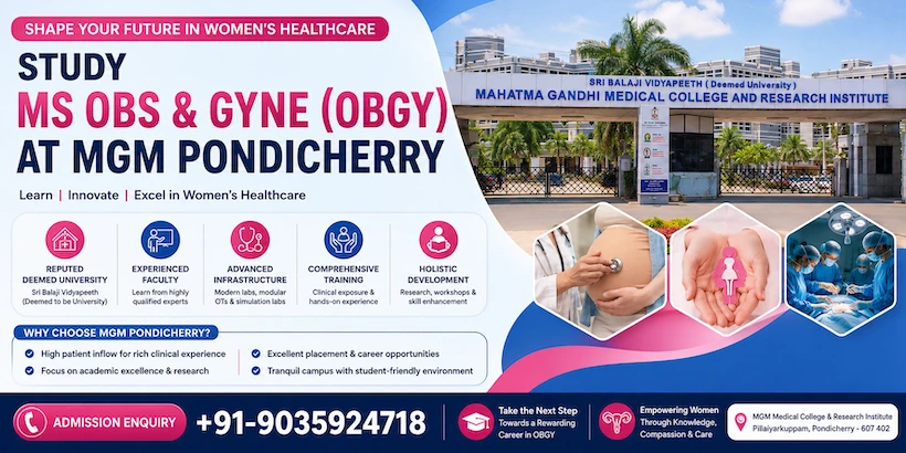 Study MS Obs & Gyne (OBGY) at MGM Pondicherry