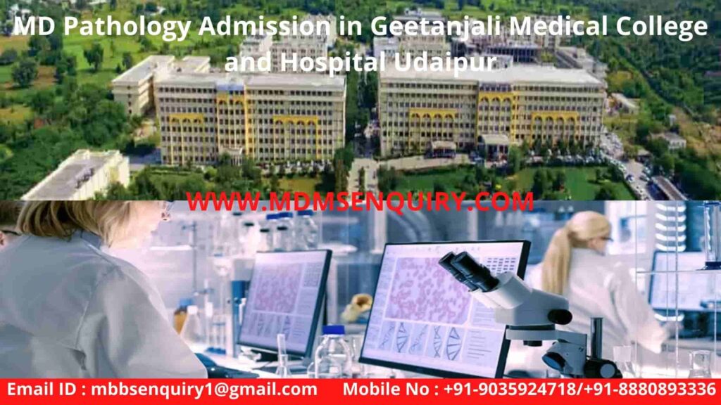 md pathology admission in geetanjali medical college udaipur
