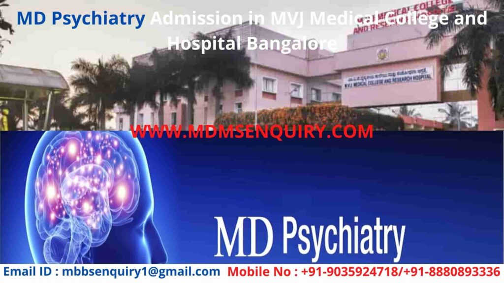 md psychiatry admission in mvj medical collage and hospital bangalore