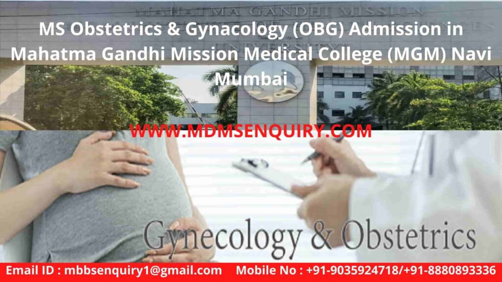 ms obstetrics & gynacology obg admission in mgm medical college navi mumbai