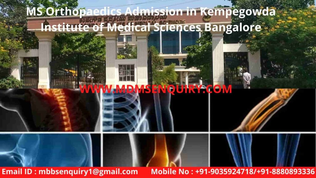 MS Orthopedics Admission in KIMS Medical College Bangalore