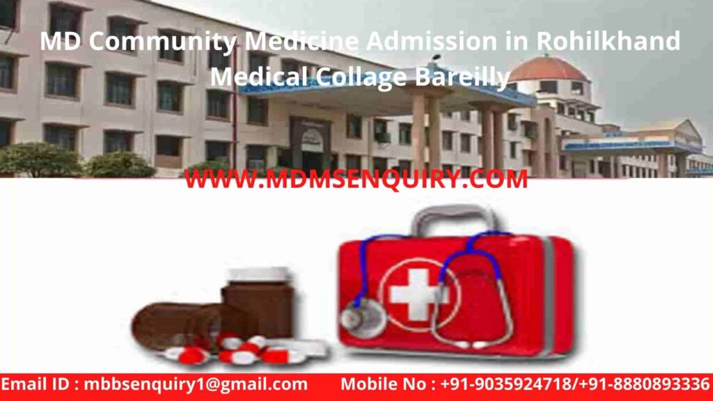Md Community Medicine Admission in Rohilkhand Medical Collage Bareilly