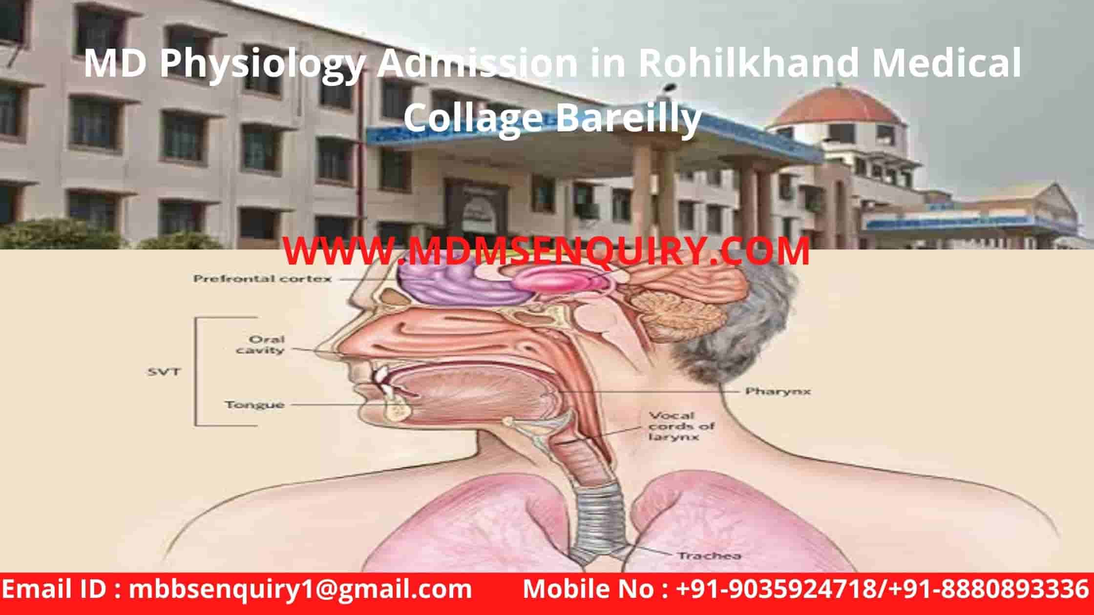 MD Physiology Admission in Rohilkhand Medical Collage