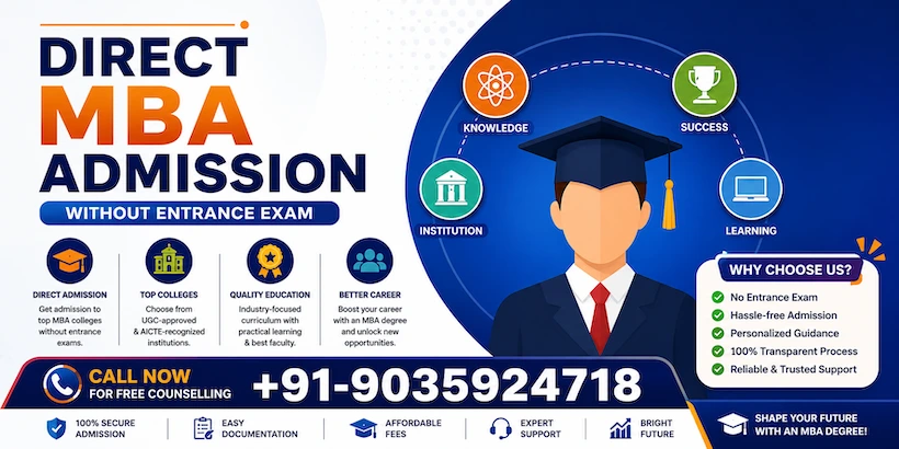 Direct Admission in MBA Admissions Without Entrance Exam