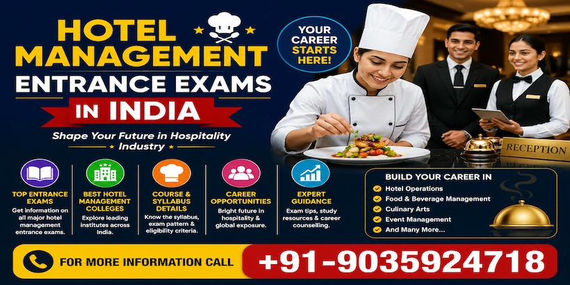 List Hotel Management Entrance Exams in India