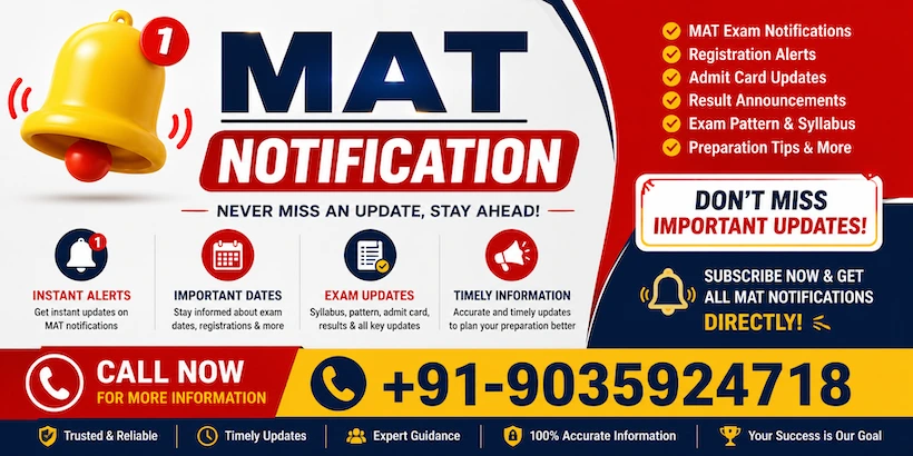 MAT Exam notification