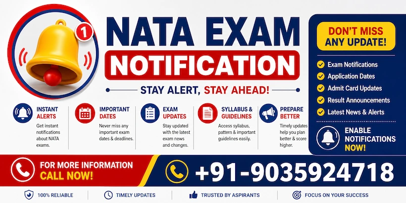 NATA Exam Notification