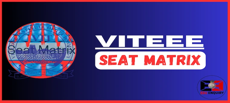 VITEEE Seat Matrix