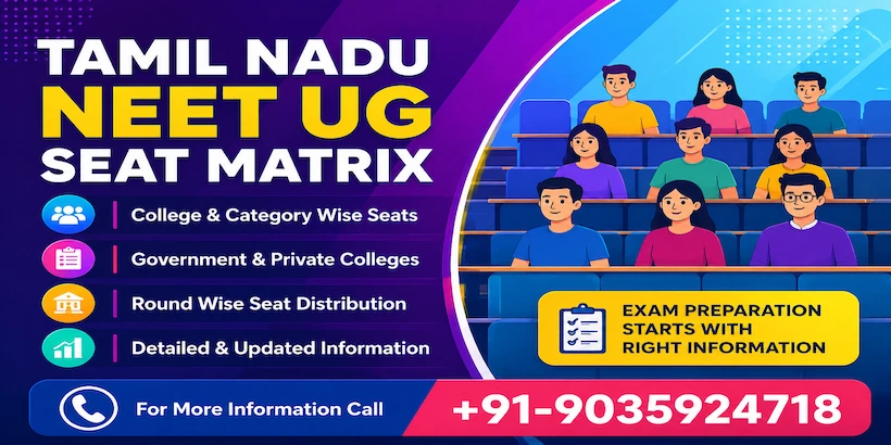 Tamil Nadu NEET UG Seat Matrix