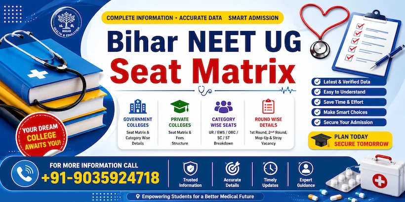 Bihar NEET UG Seat Matrix