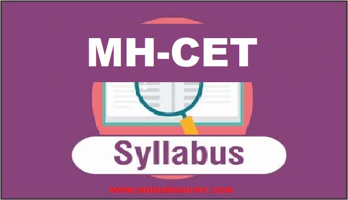 MHT CET Syllabus