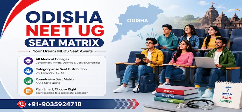 Odisha NEET UG Seat Matrix