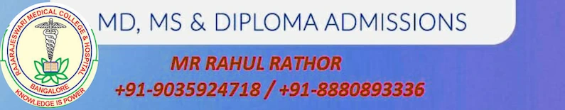 PG Medical Admissions in RMCH Bangalore