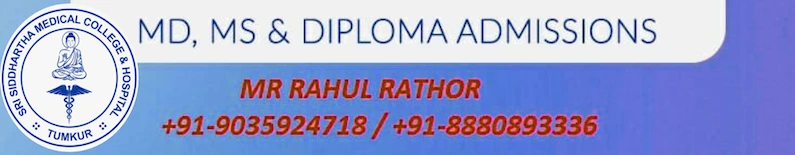 PG Medical Admissions in Sri Siddhartha Tumkur