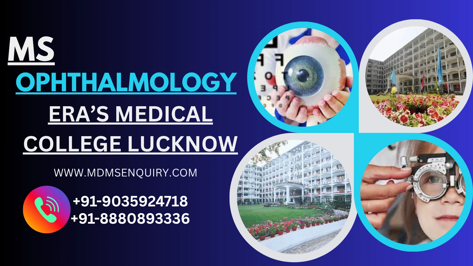 Study MS Ophthalmology at Eras Medical College
