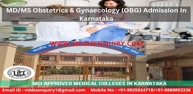 MD/ MS Obstetrics & Gynaecology Admission In Karnataka