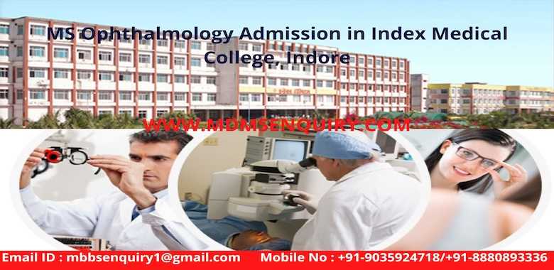 MS Ophthalmology admission in Index Medical College indore