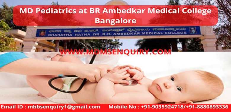 MD Pediatrics admission in BR Ambedkar Medical College