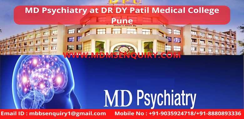 MD Psychiatry Admission in DY Patil Medical College Pune