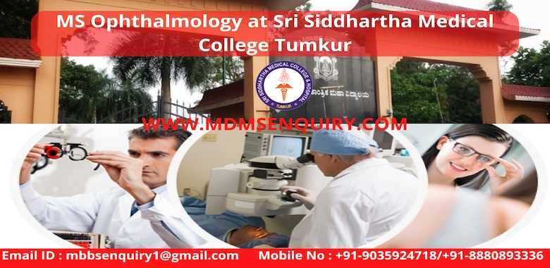 MS Ophthalmology at Sri Siddhartha Medical College Tumkur