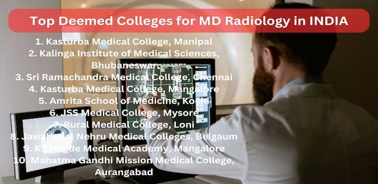 Top Deemed Colleges for MD Radiology in India