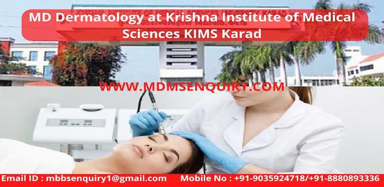 MD Dermatology admission in Krishna Institute of Medical Sciences Karad