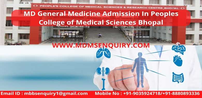 MD General Medicine Admission in Peoples College of Medical Sciences