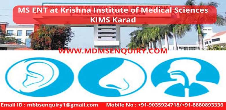 MS ENT admission in Krishna Institute of Medical Sciences Karad