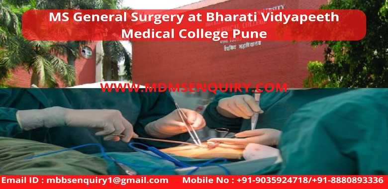 MS General Surgery admission in Bharati Vidyapeeth Medical College Pune