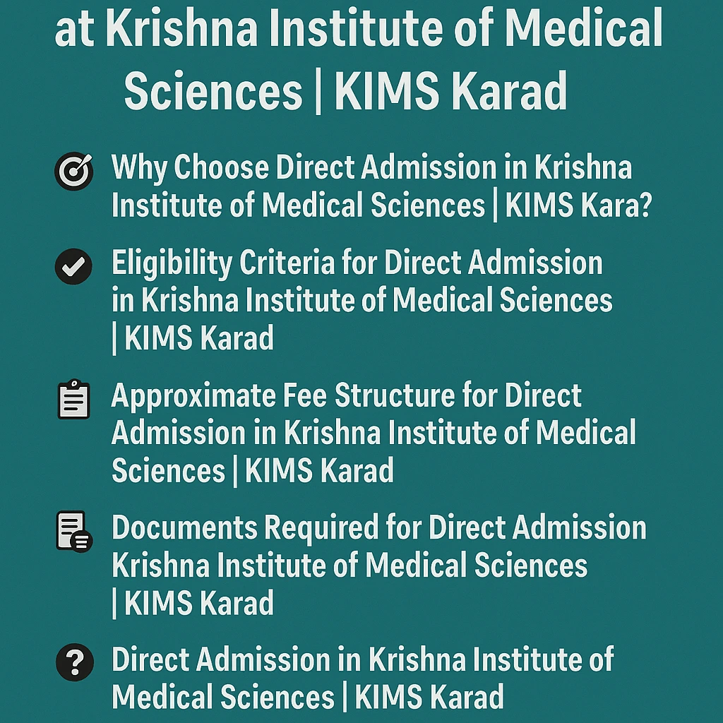 Direct Admission Opportunities at KIMS Karad