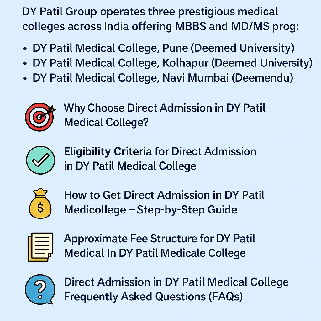 Direct Admission Options at DY Patil Medical College