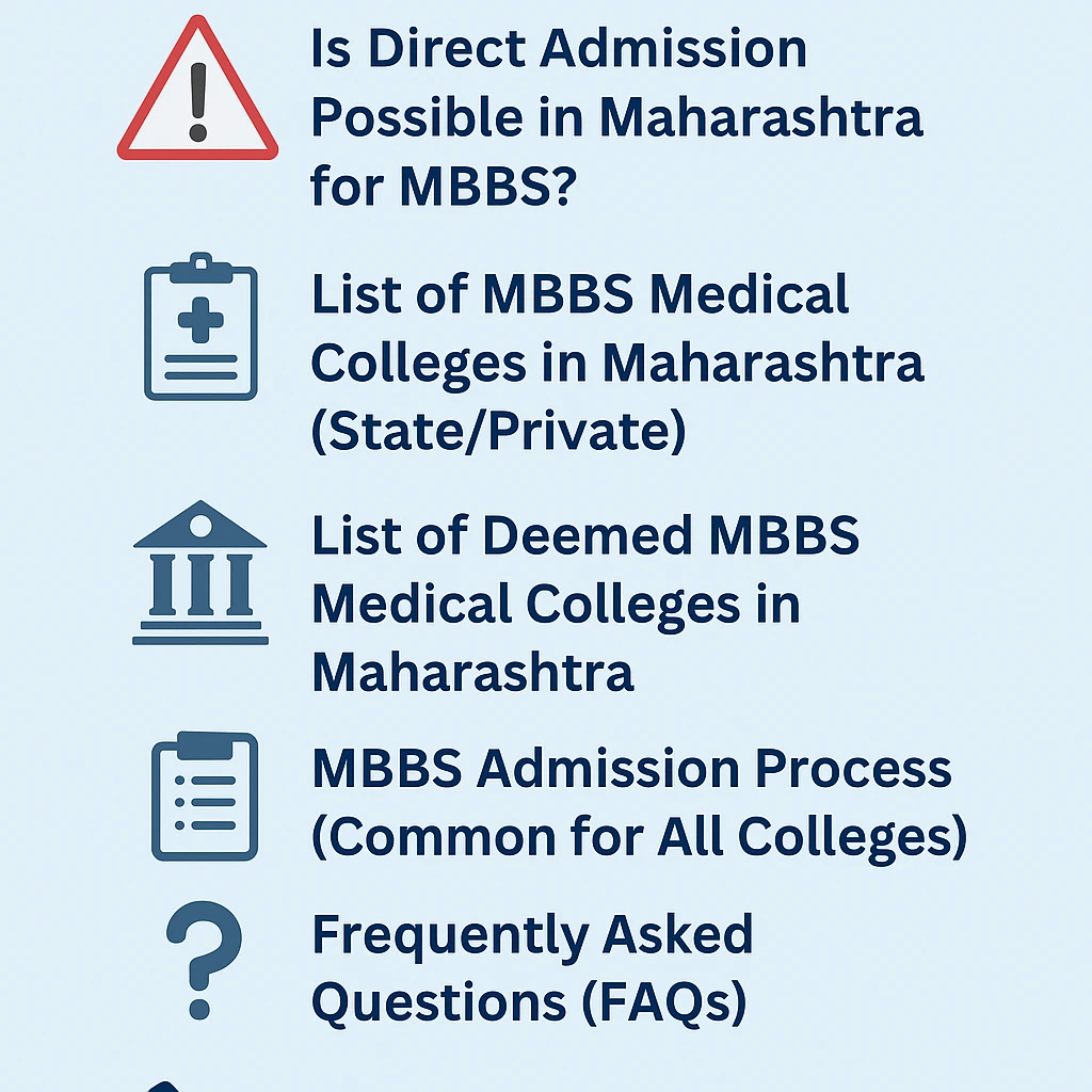 Direct Admission Options for MBBS in Maharashtra