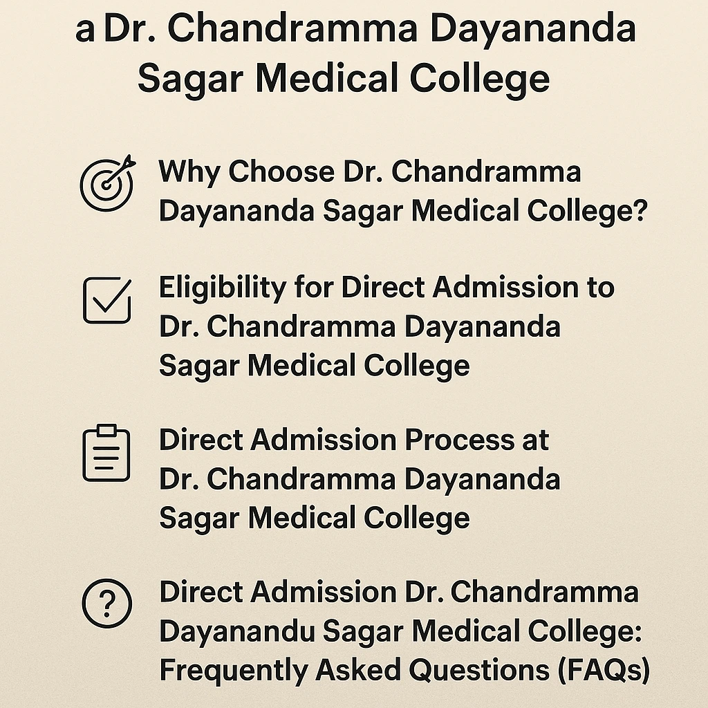 Direct Admission at Dr. Chandramma Dayananda Sagar Medical College