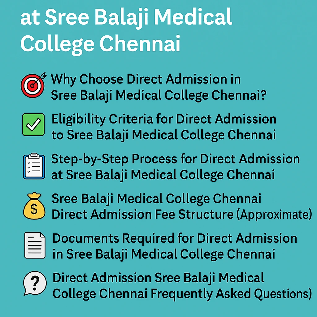 Direct Admission at Sree Balaji Medical College Chennai
