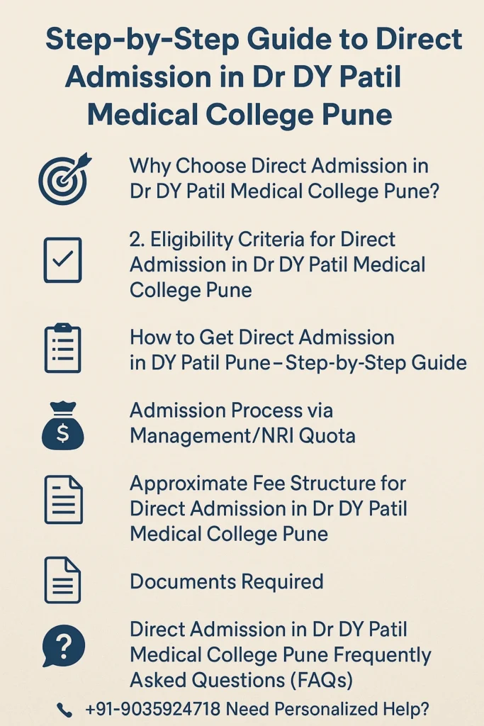 Direct Admission in Dr DY Patil Medical College Pune
