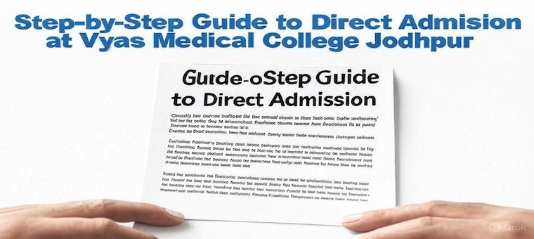 Step-by-Step Guide to Direct Admission at Vyas Medical College Jodhpur