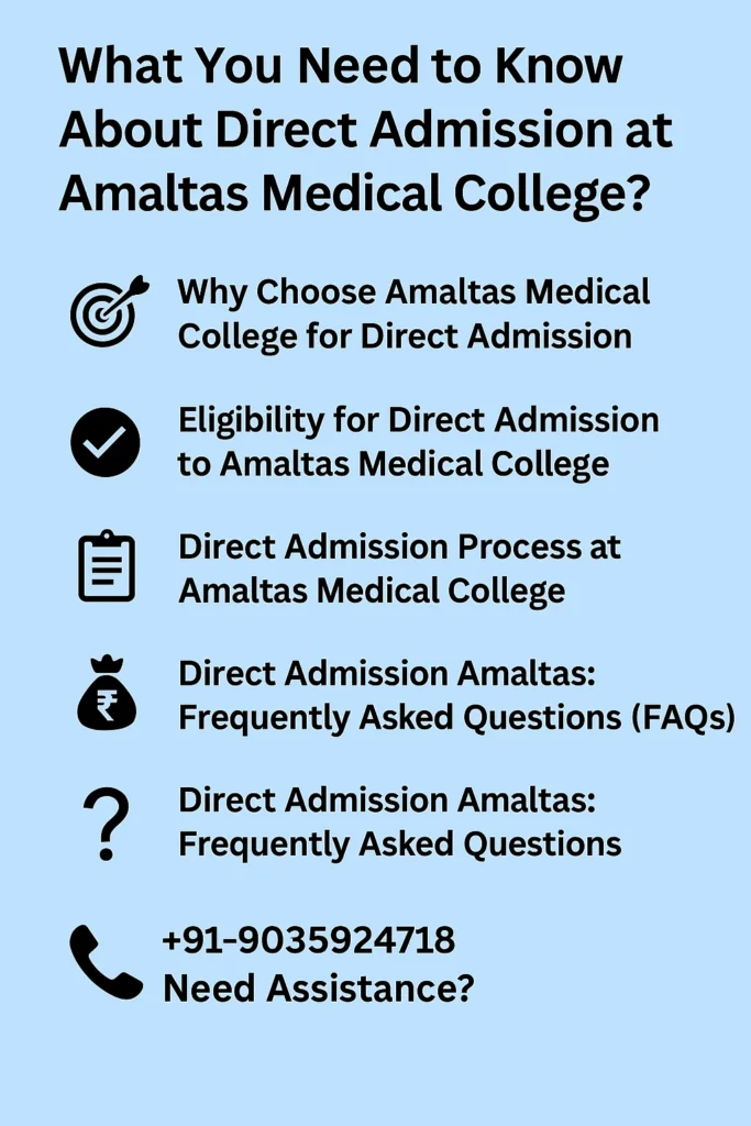 What You Need to Know About Direct Admission at Amaltas Medical College