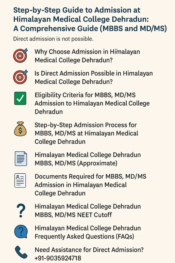 Direct Admission at Himalayan Medical College Dehradun