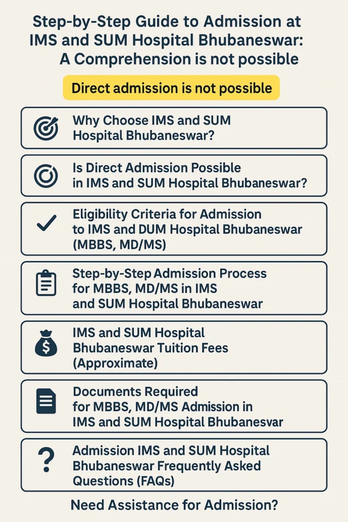 Direct Admission at IMS and SUM Hospital Bhubaneswar