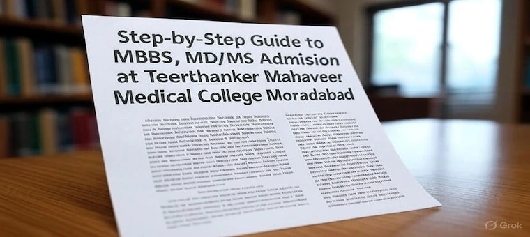 Step-by-Step Guide to Admission at Teerthanker Mahaveer Medical College Moradabad