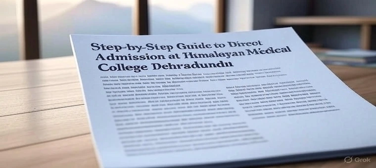 Step-by-Step Guide to Direct Admission at Himalayan Medical College Dehradun